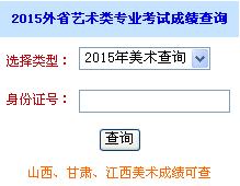 淮南師范學院2015年外省藝術類招生專業(yè)考試成績查詢