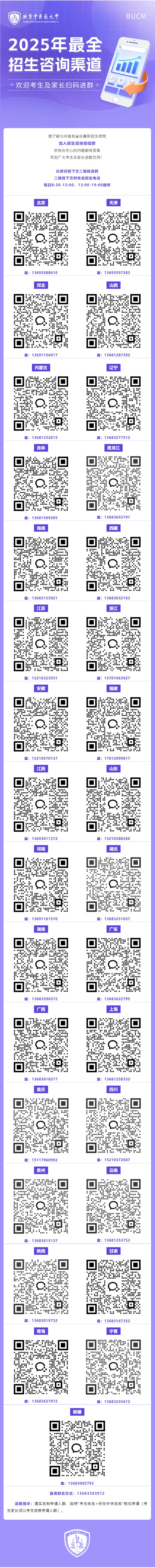 2025最全北京中醫(yī)藥大學招生咨詢通道出爐