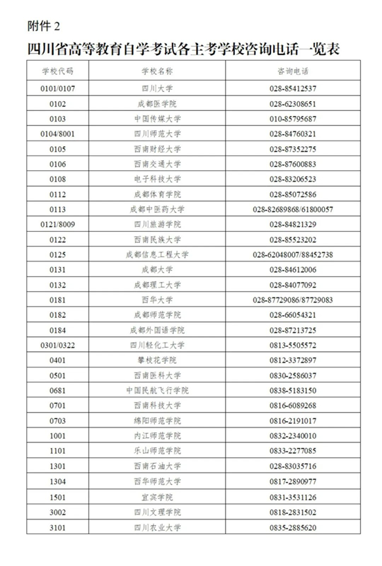 2025年下半年四川省高等教育自學考試新生注冊及課程報考通告